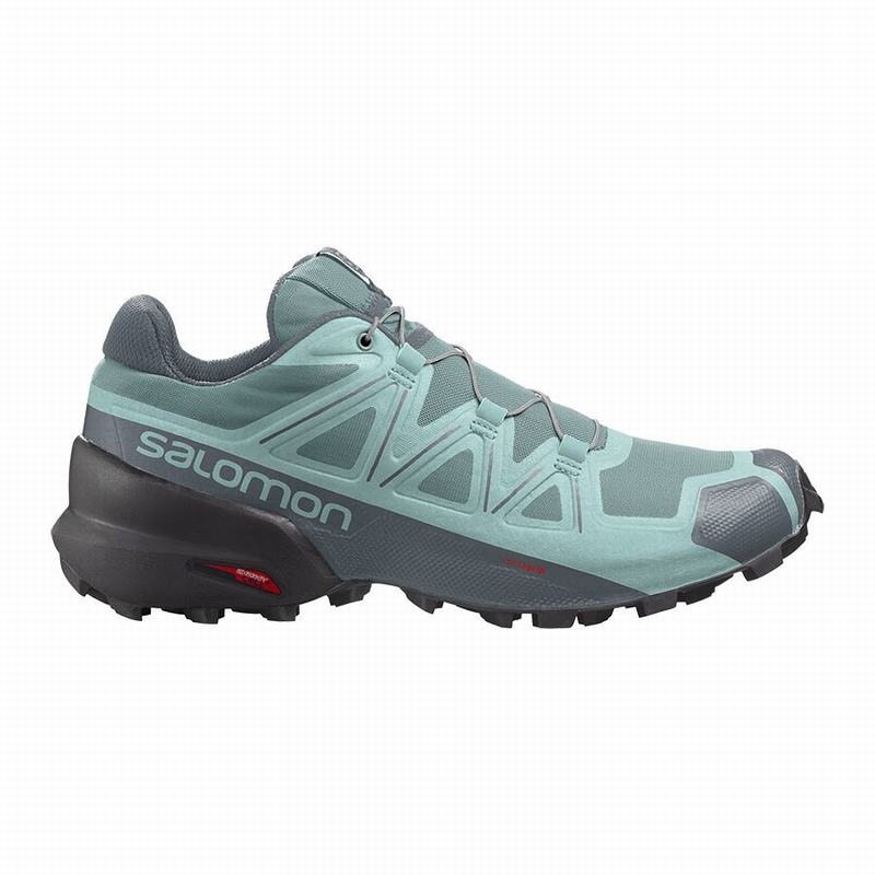 Chaussures De Trail Running Salomon Femme Turquoise - Salomon SPEEDCROSS 5 - France (9267-MNSGJ)